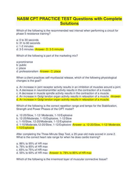 80/120 mm Hg 2. . Nasm cpt exam answers pdf